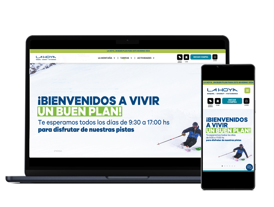 Nueva web para La Hoya Esquí.